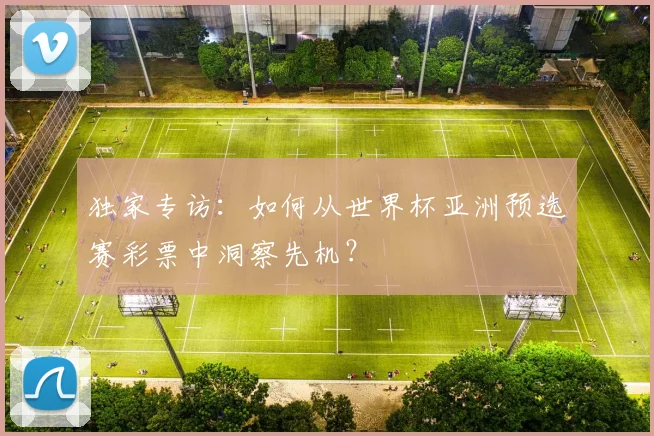 独家专访：如何从世界杯亚洲预选赛彩票中洞察先机？